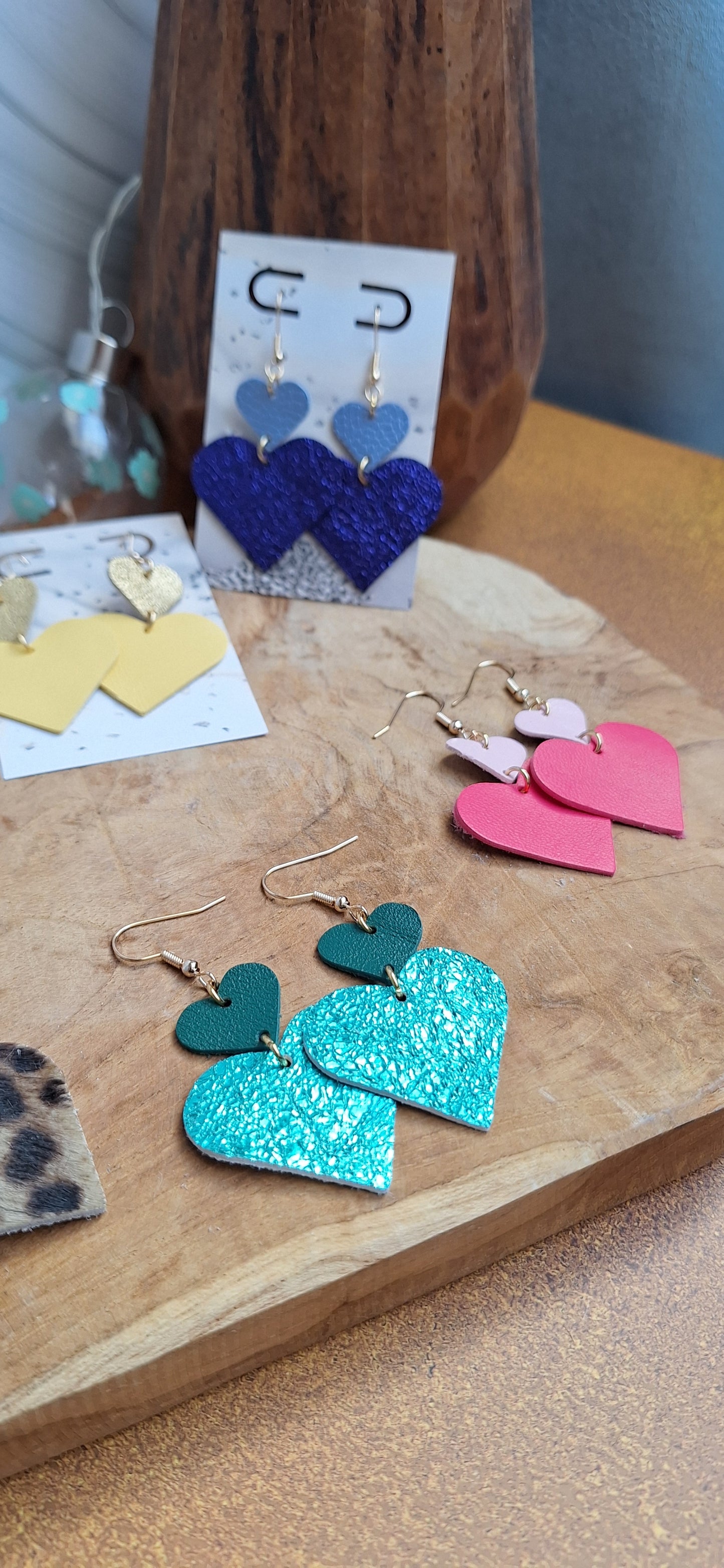 Love Heart violet + mauve