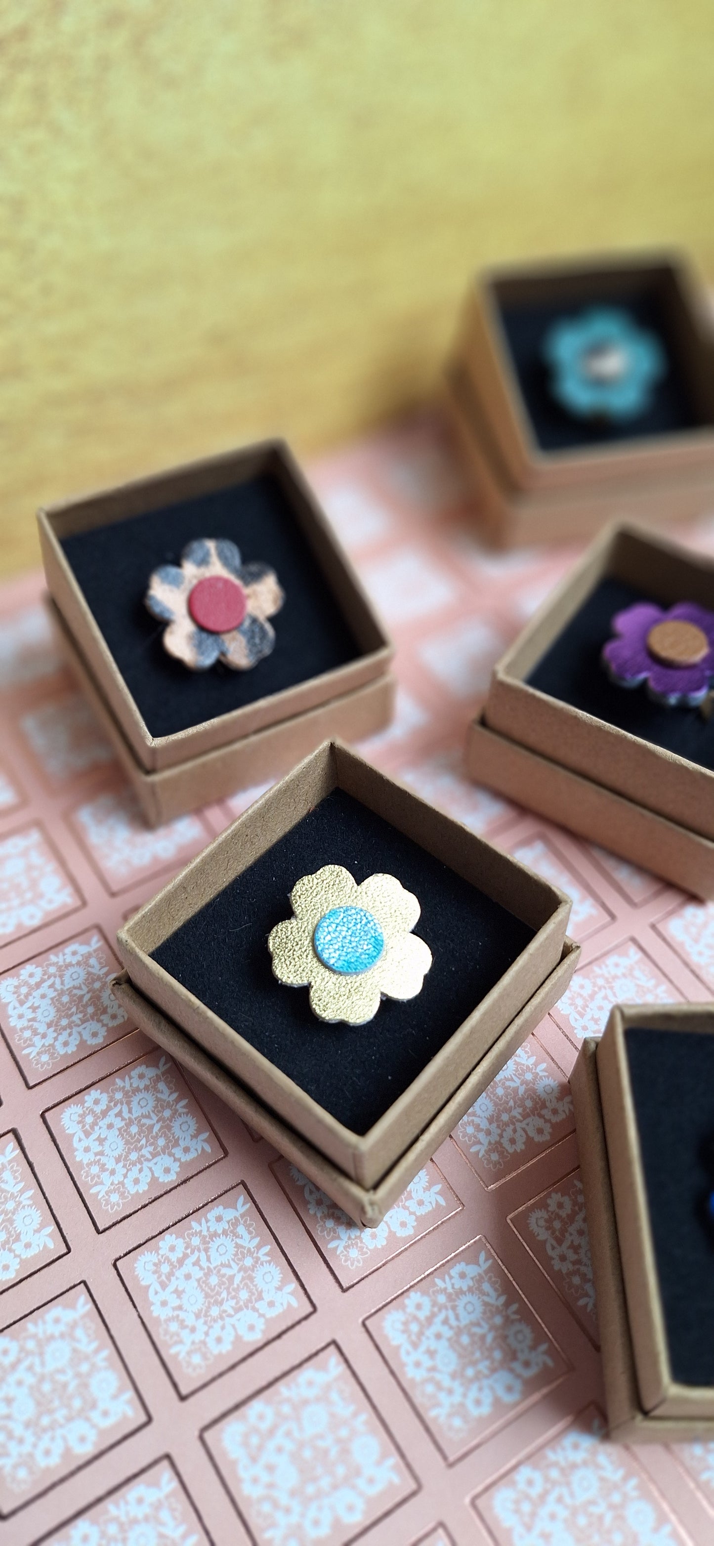 Bague Bleunienn - doré & turquoise
