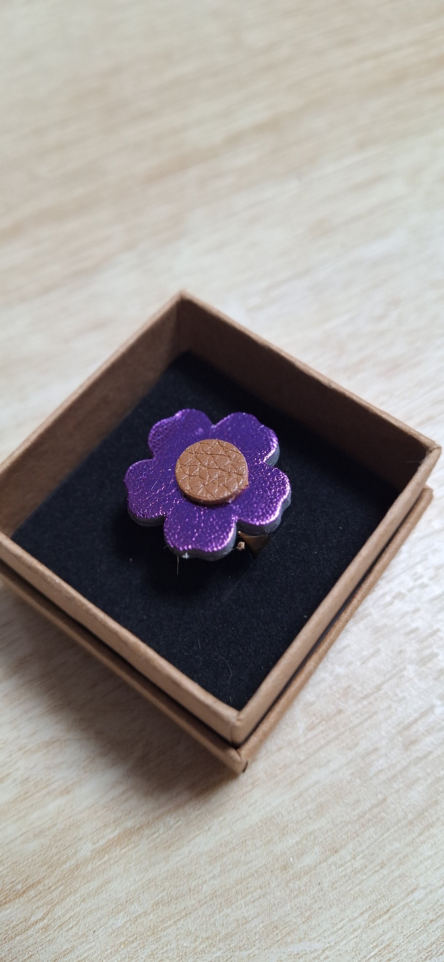 Bague Bleunienn - violet irisé & marron