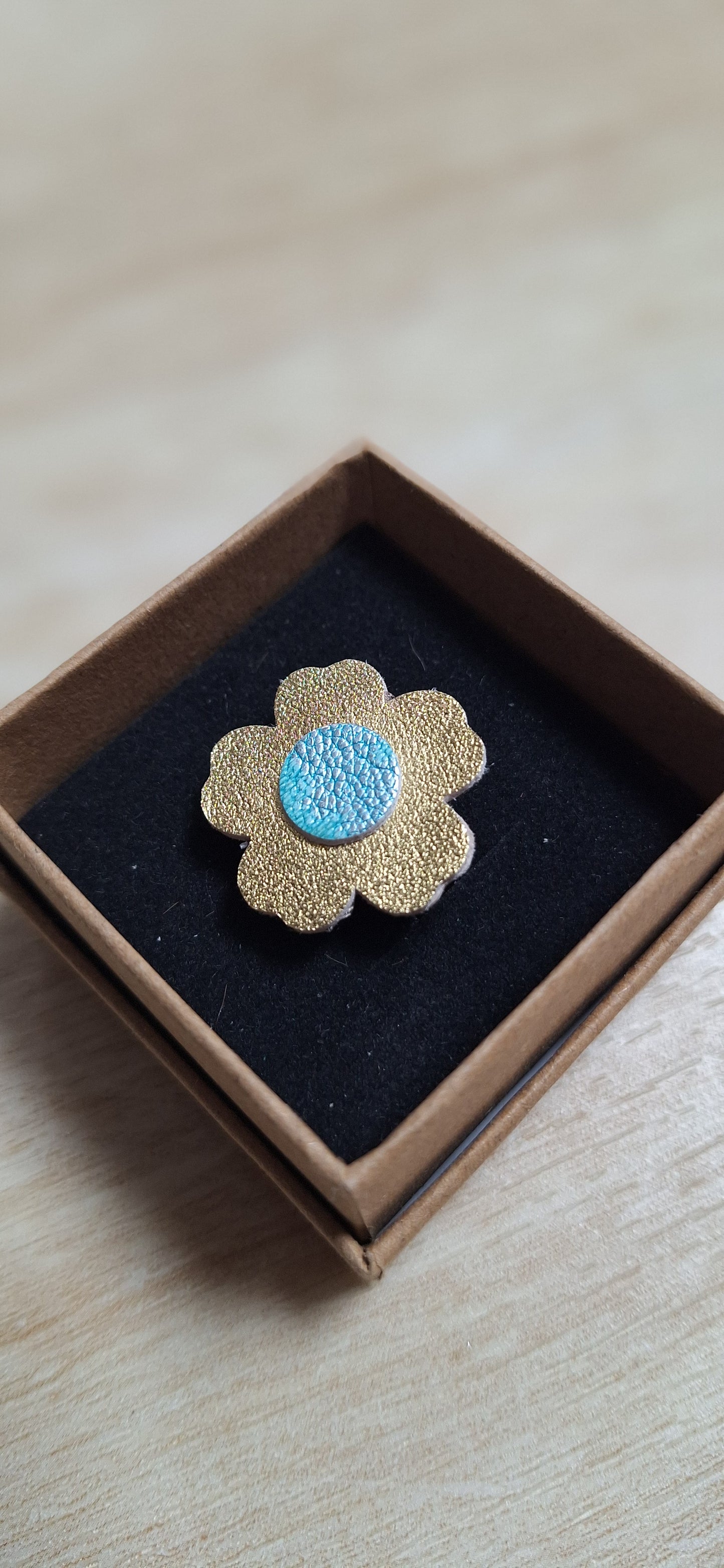 Bague Bleunienn - doré & turquoise