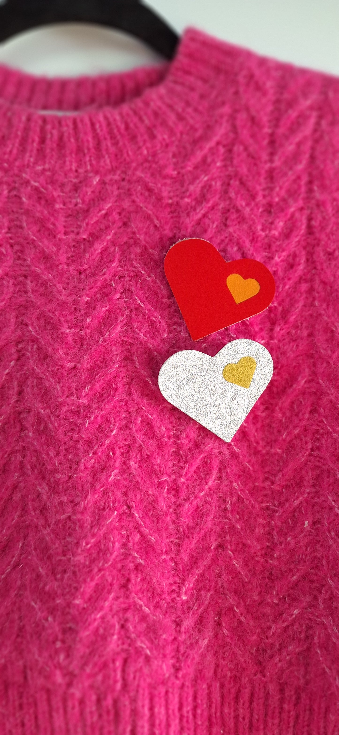 Broche Kalonenn - argenté & jaune