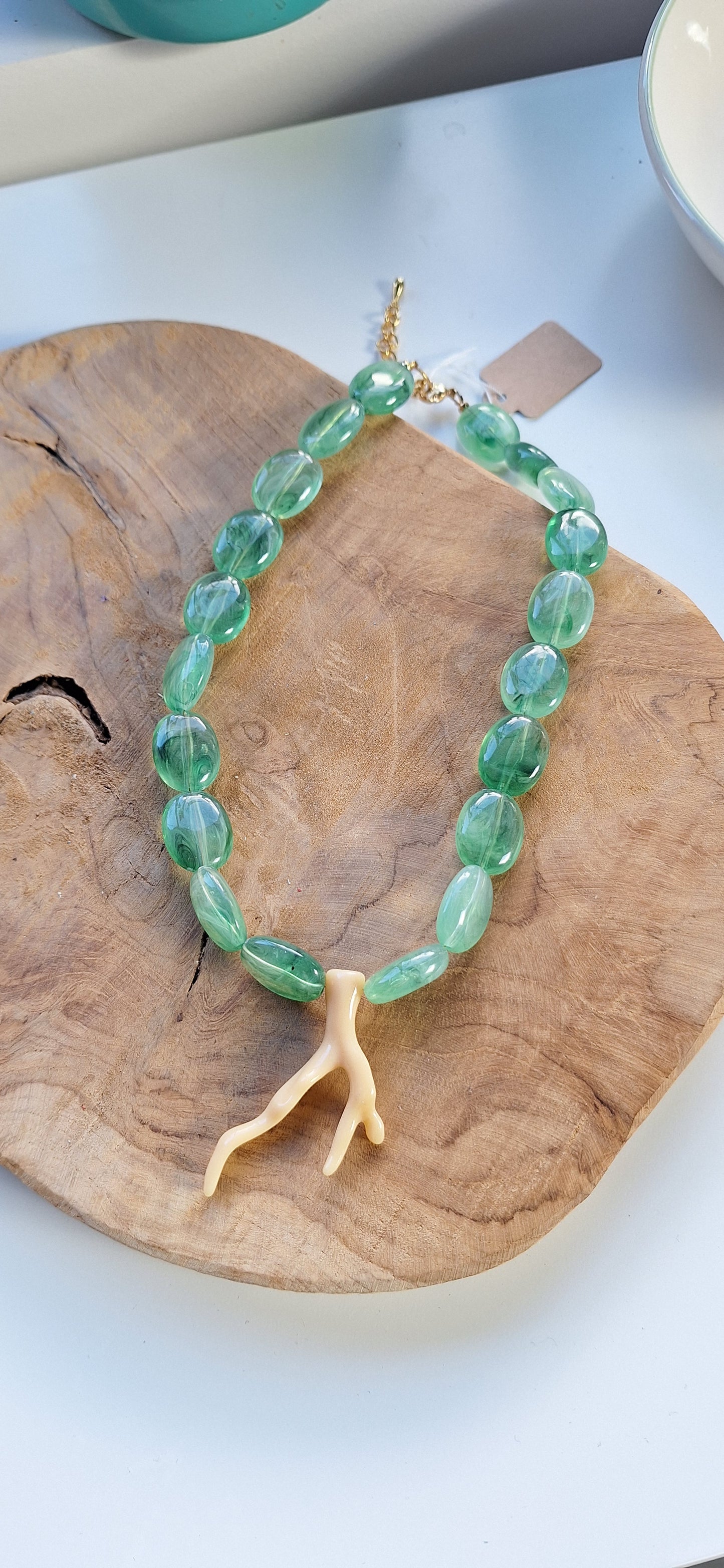 Collier pendentif corail - modèle au choix