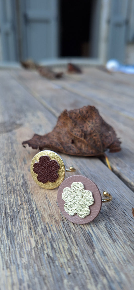 Bague Bleunienn - beige & doré