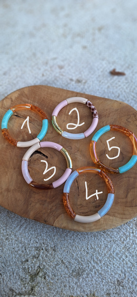 Bracelets-tubes fins - modèle au choix (à l'unité)