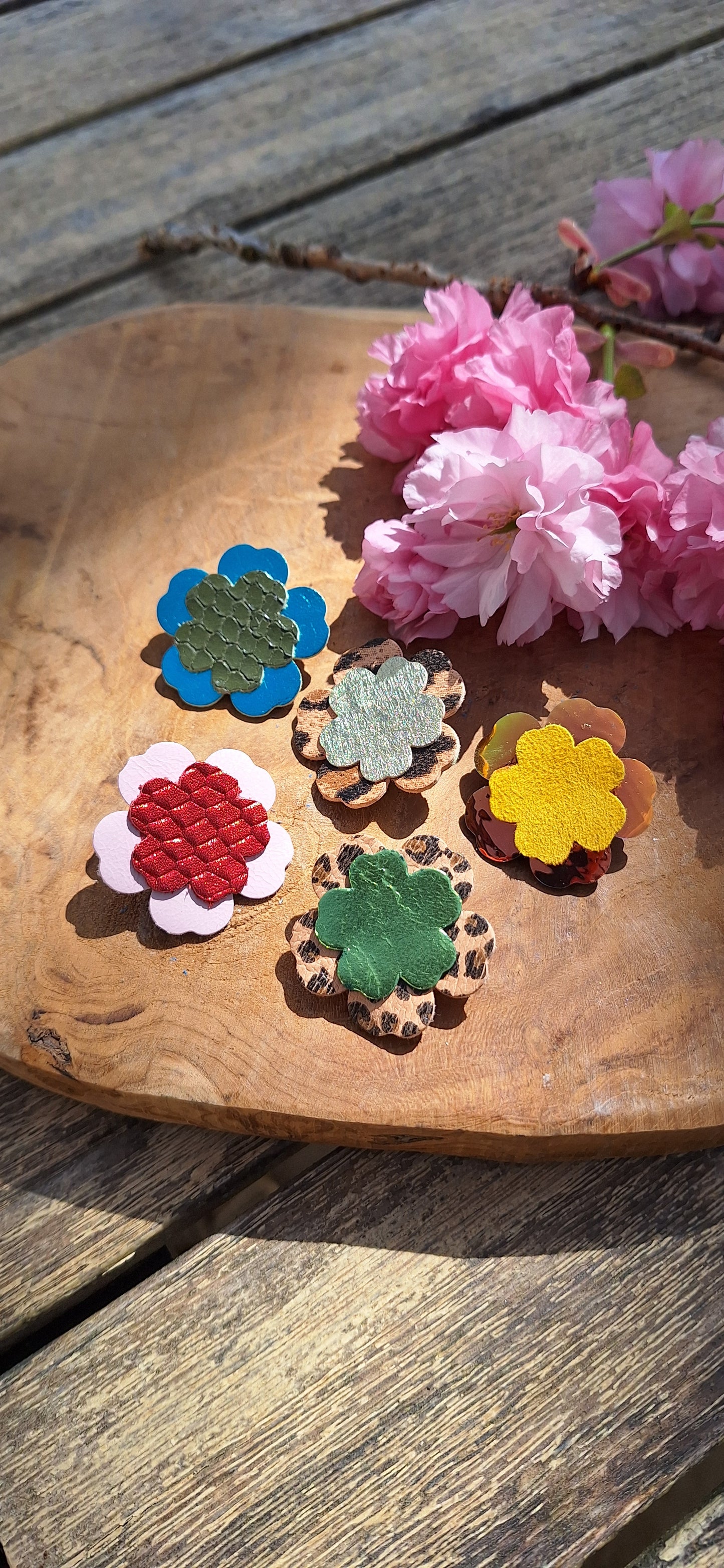 Broche Eclosion - vert & léo