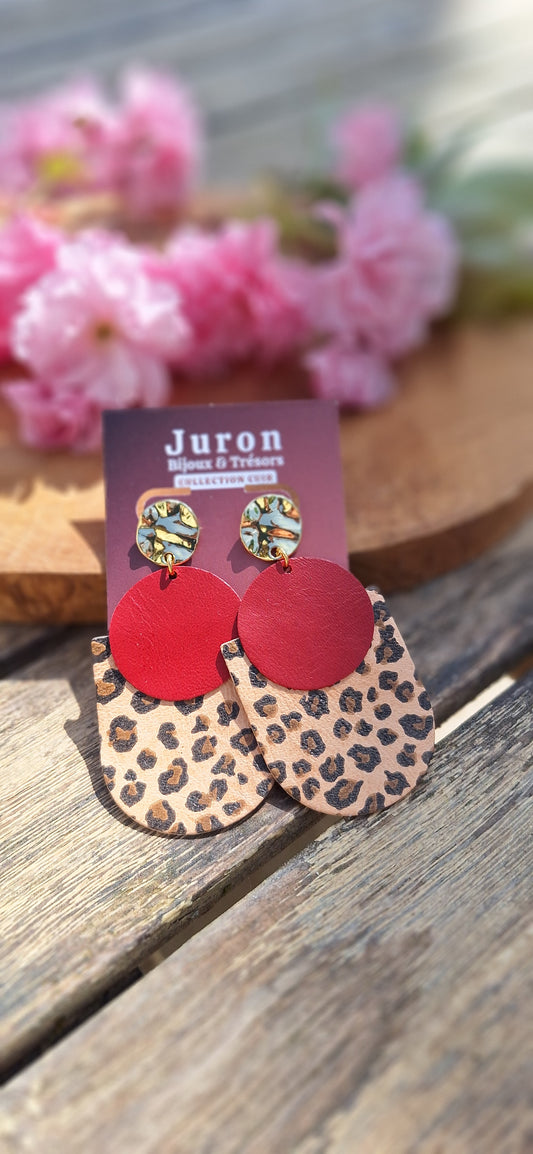 Boucles Onde - rouge & léo