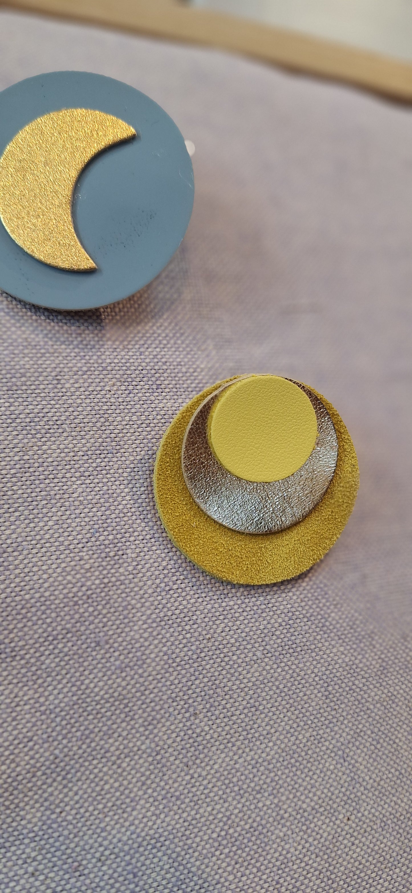 Broche Halo - bleu