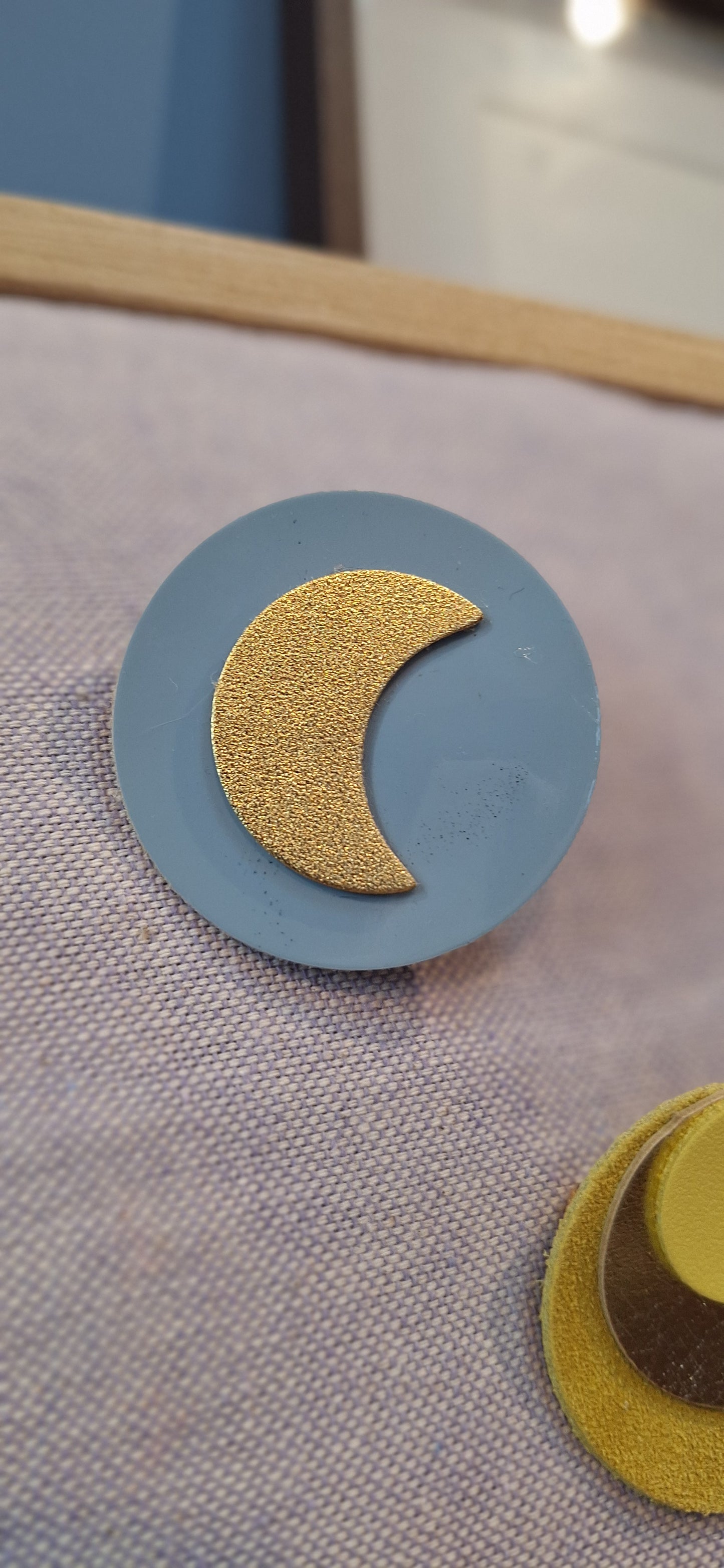 Broche Halo - bleu